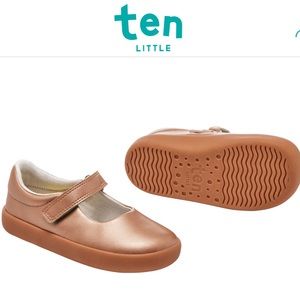 Ten Little Rose Gold Mary Janes